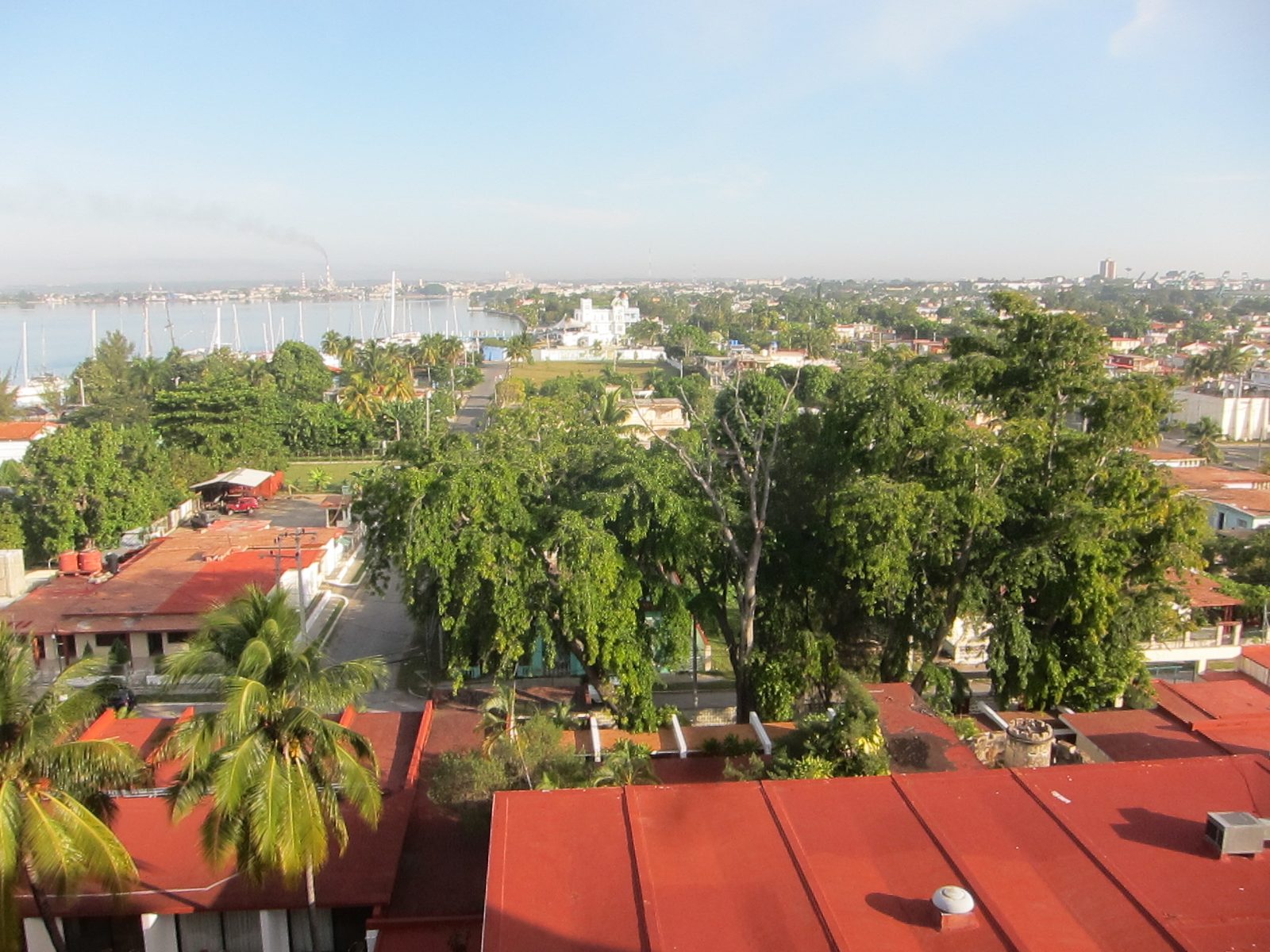 View from the hotel window.  This was on the southern coast of Cuba, about mid-Island.
